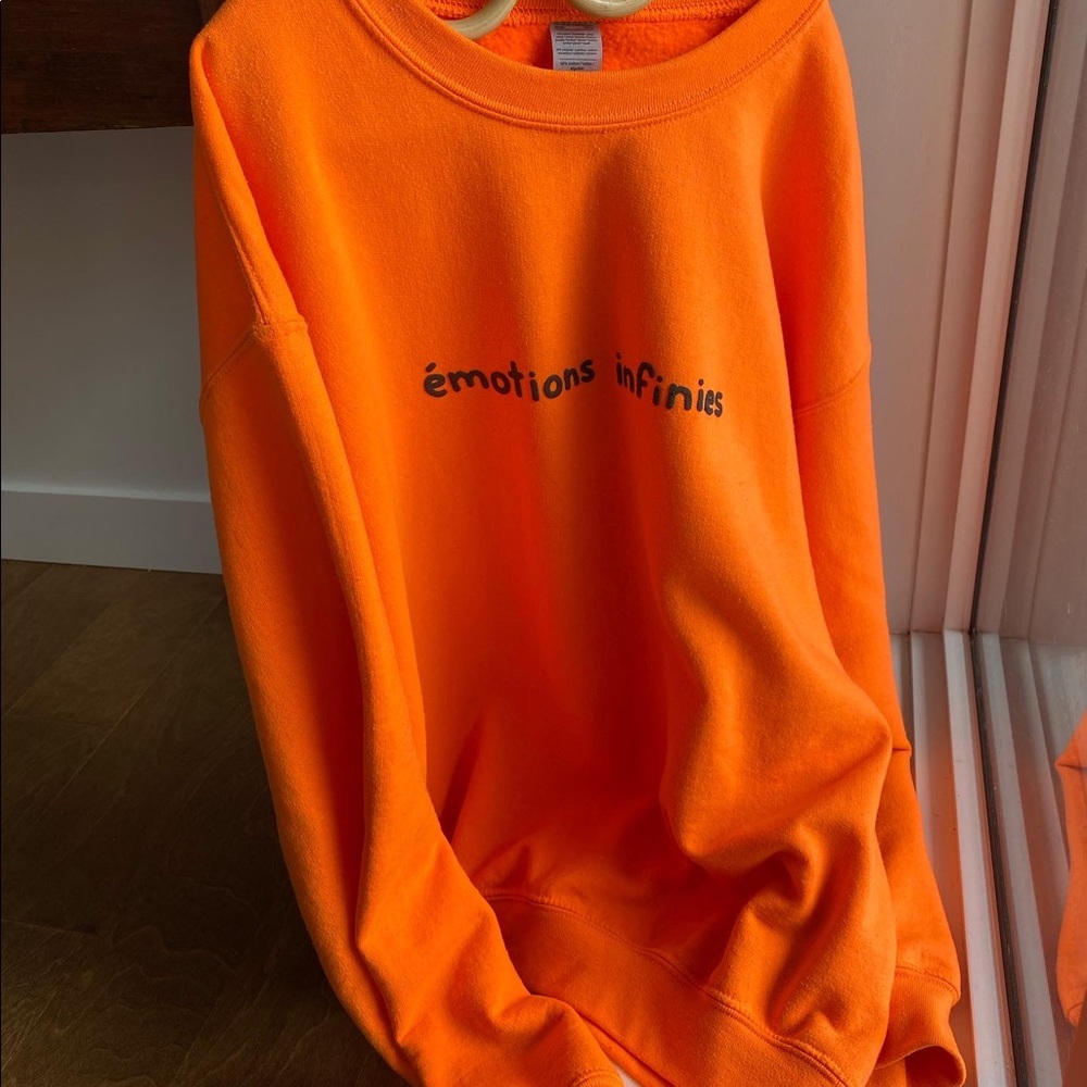 Orange sweater infinite emotions